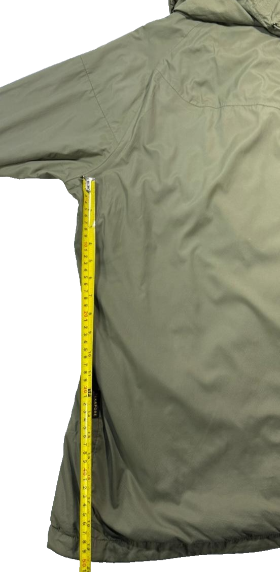 Jack Wolfskin Men's Olive Green Hooded Outdoor Jacket Texapore Full Zip L