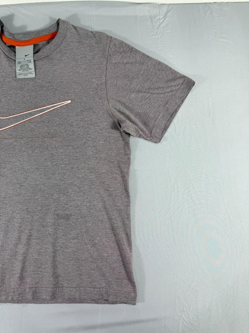 Nike Men's T-Shirt Small Grey Short Sleeve Swoosh Logo Casual Tee