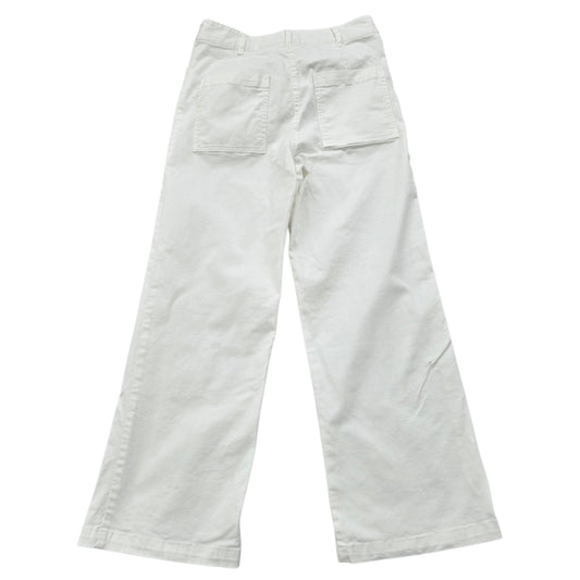 C'est Beau Women's White Pants – Size 12, Straight Leg, Cotton