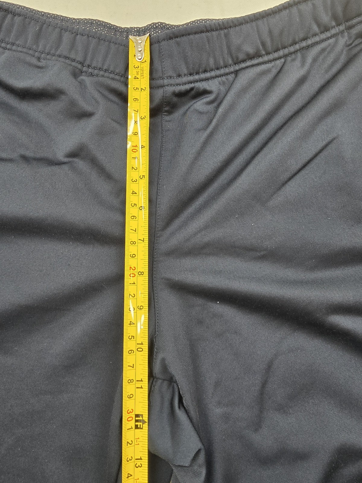 Nike Men's L Navy/Grey Striped Tapered Track Pants Drawstring