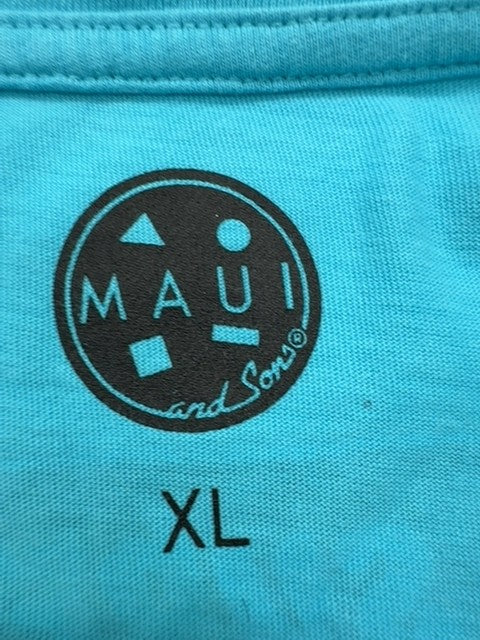 Maui and Sons Men Blue T-Shirt size XL product image 3