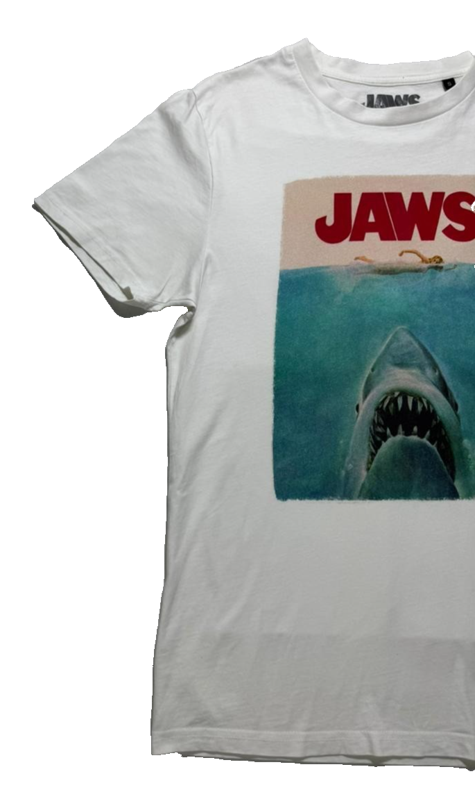Universal Studios Shark Film Cotton Short Sleeve T-Shirt - Sizes S