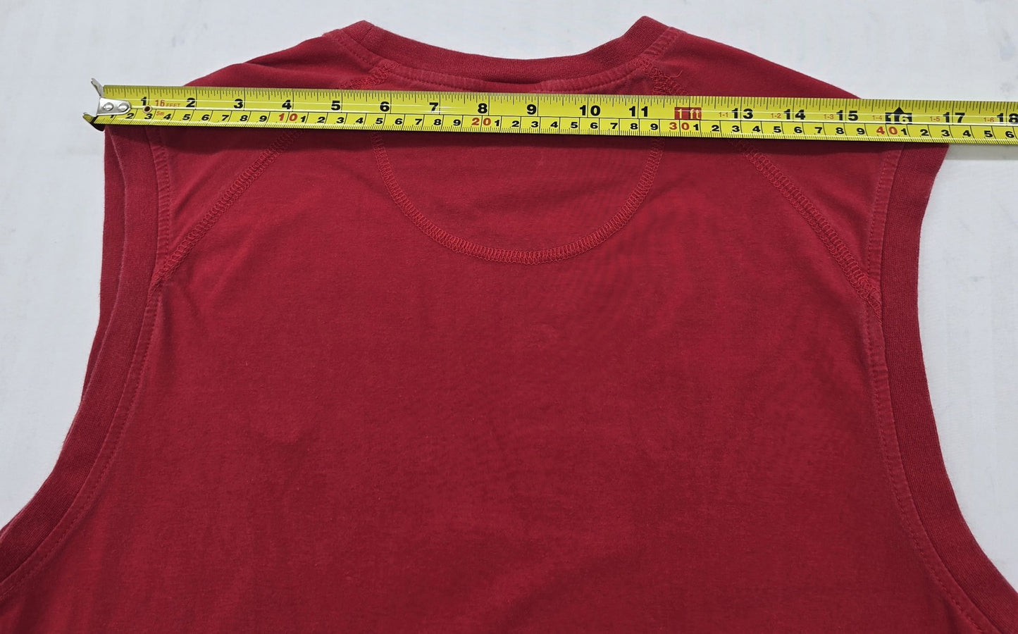 Nike Women's Red Sleeveless Tank Top Size M Cotton Crew Neck