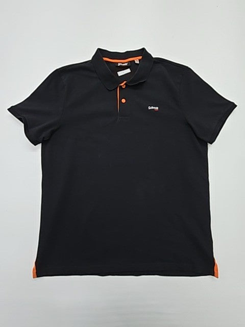 Schott Men Black Polo Shirt size XXL product image 1