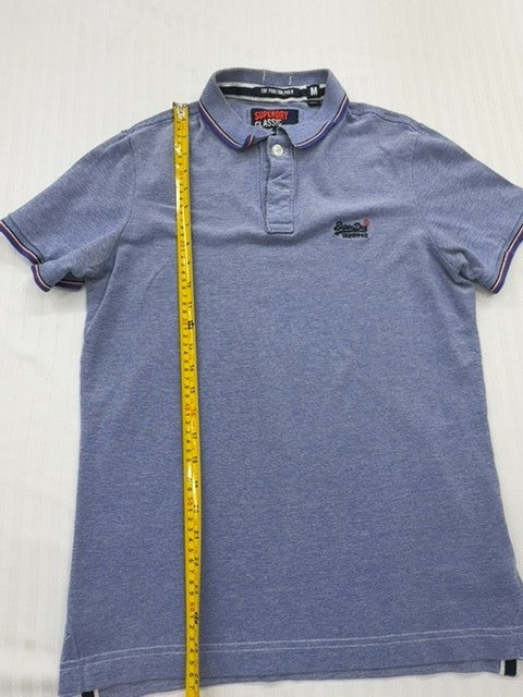 Superdry Poolside Polo M Royal Twist Cotton Pique Relaxed Fit