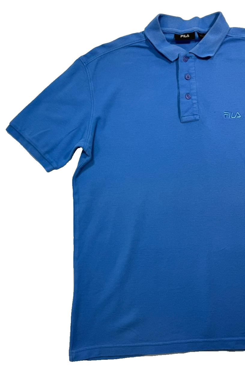 Blue Fila Piro Polo Shirt - Size M