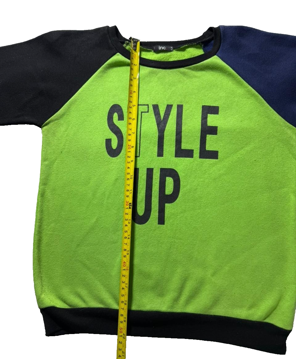 Inc International Concepts Kids Crewneck Sweatshirt "Style Up" Size 13-14