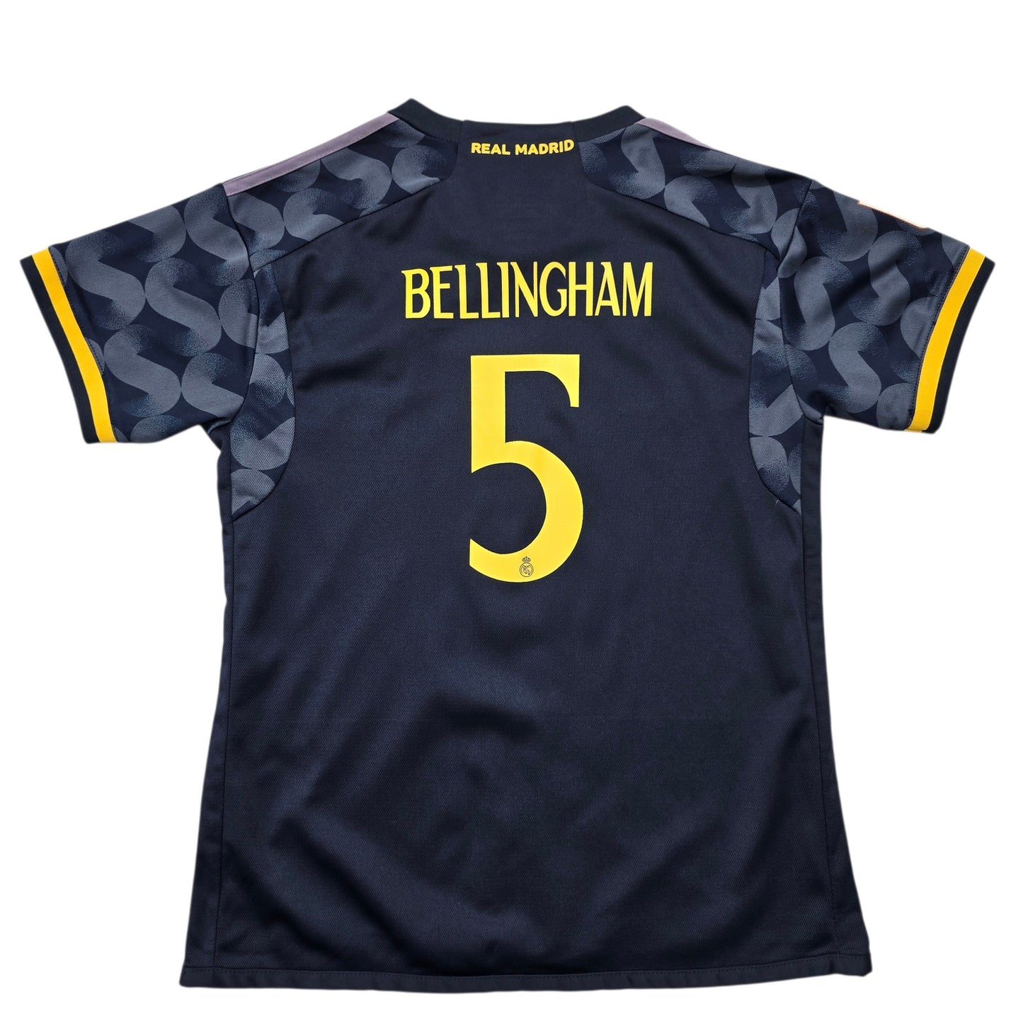 Adidas Kids Navy Real Madrid Bellingham #5 Jersey Size 28