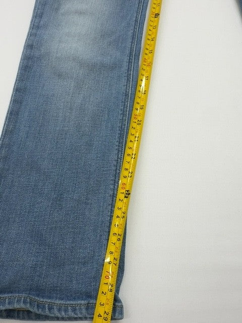 Lee Men Light Wash Blue Straight Leg Jeans Waist Size Regular Cotton