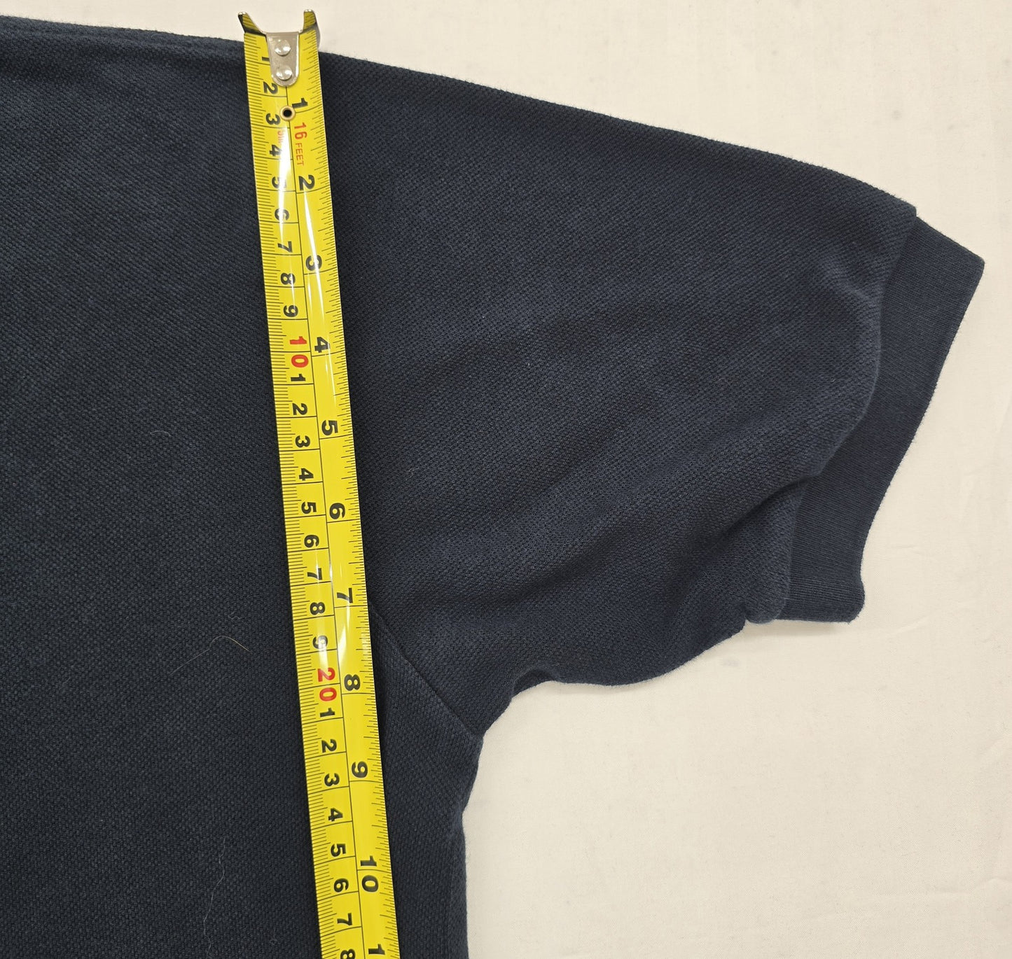 Burberry Men's Navy Short Sleeve Polo Shirt Size L Cotton