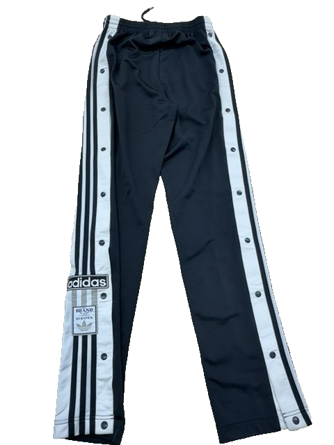 Adidas 3-Stripes Navy Track Pants S Polyester Striped Unisex
