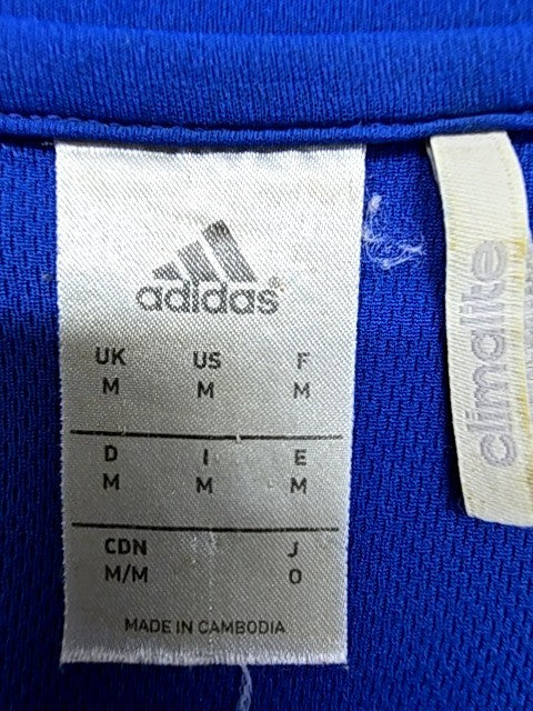 Adidas Climacool Blue Stripe Jersey M Short Sleeve Crewneck