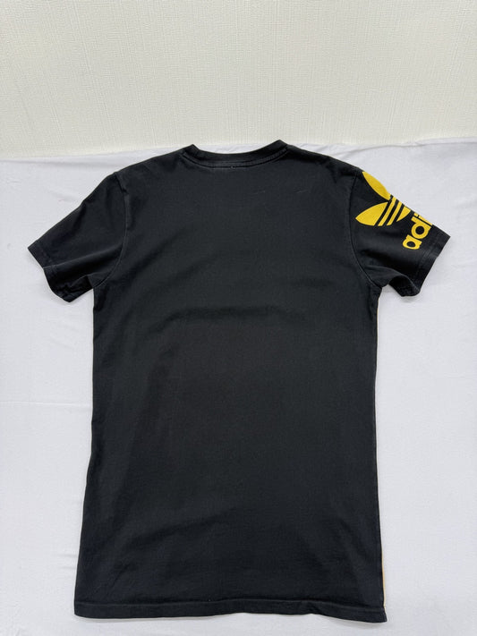Adidas Unisex Black T-Shirt – Size S, Short Sleeve, Crew Neck