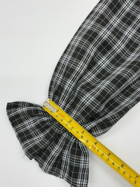 New Look Women's Black White Checkered Mixed Media Dress Size 6