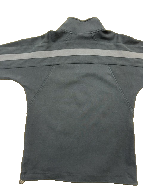 G-Star Raw Men's Gray Zip Hoodie XS Mock Neck Stripes