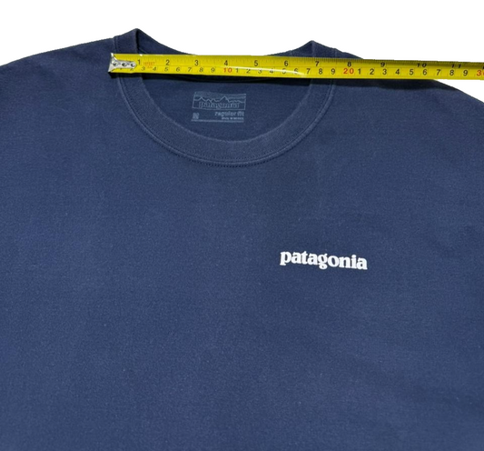 Patagonia Men's Blue Shirt – Size M, Short Sleeve, Cotton
