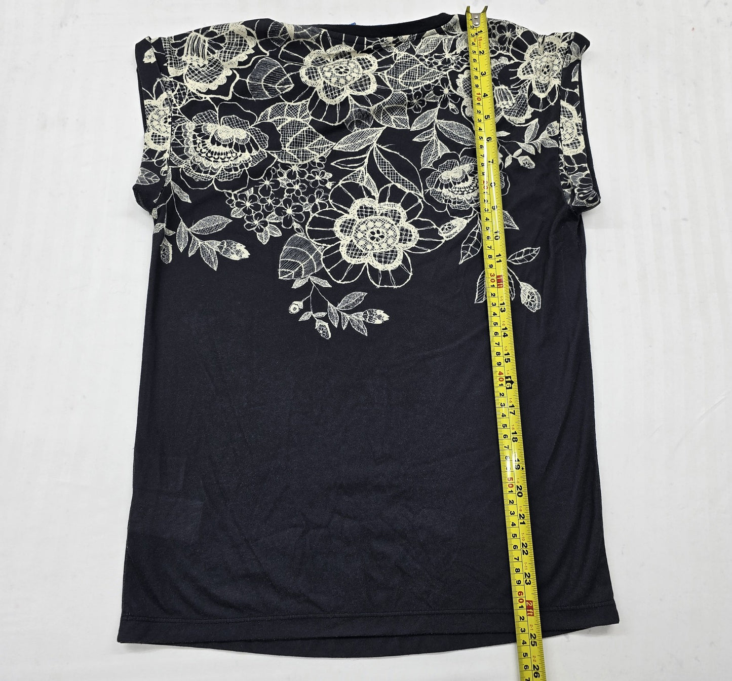 Adidas Women's Black Floral Lace Racerback Tank Top Size L