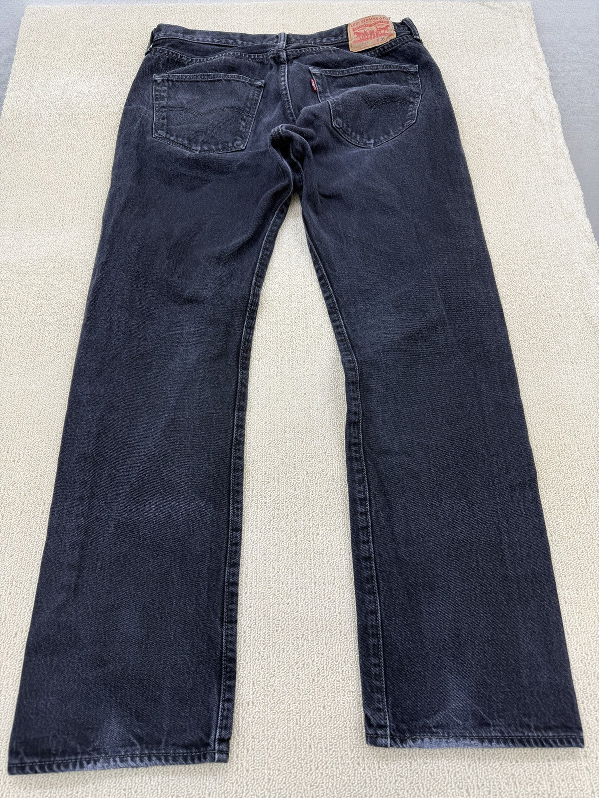 Levi's Men's Black 501 Straight Leg Jeans