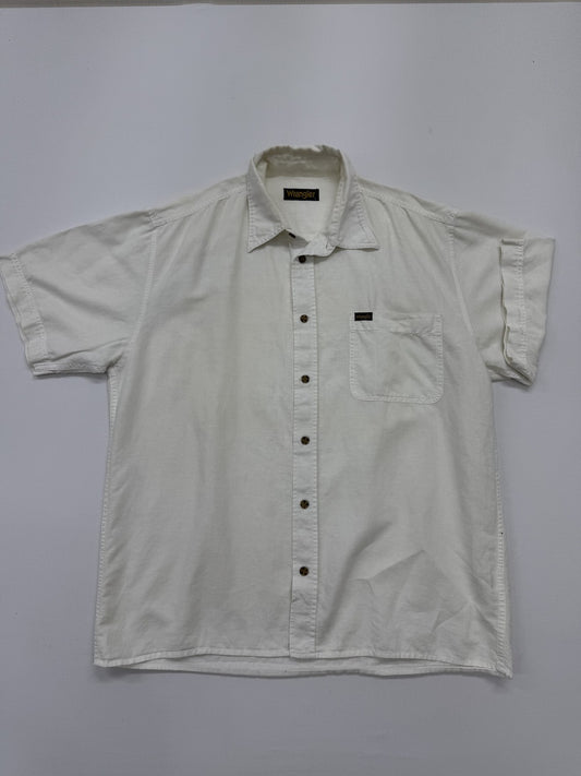 Wrangler Men White Shirt size L product image 1