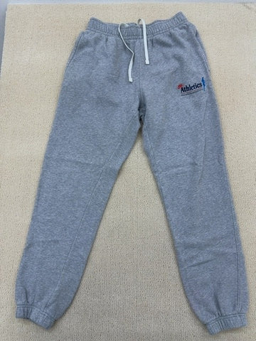 Nike Unisex Gray Fleece Sweatpants Size S Athletic Cuffed