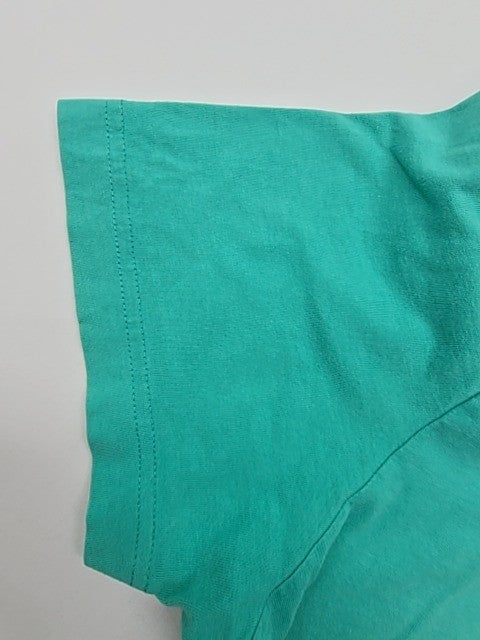 Kappa Men's Turquoise Logo Cotton T-Shirt Size L Regular Crew Neck