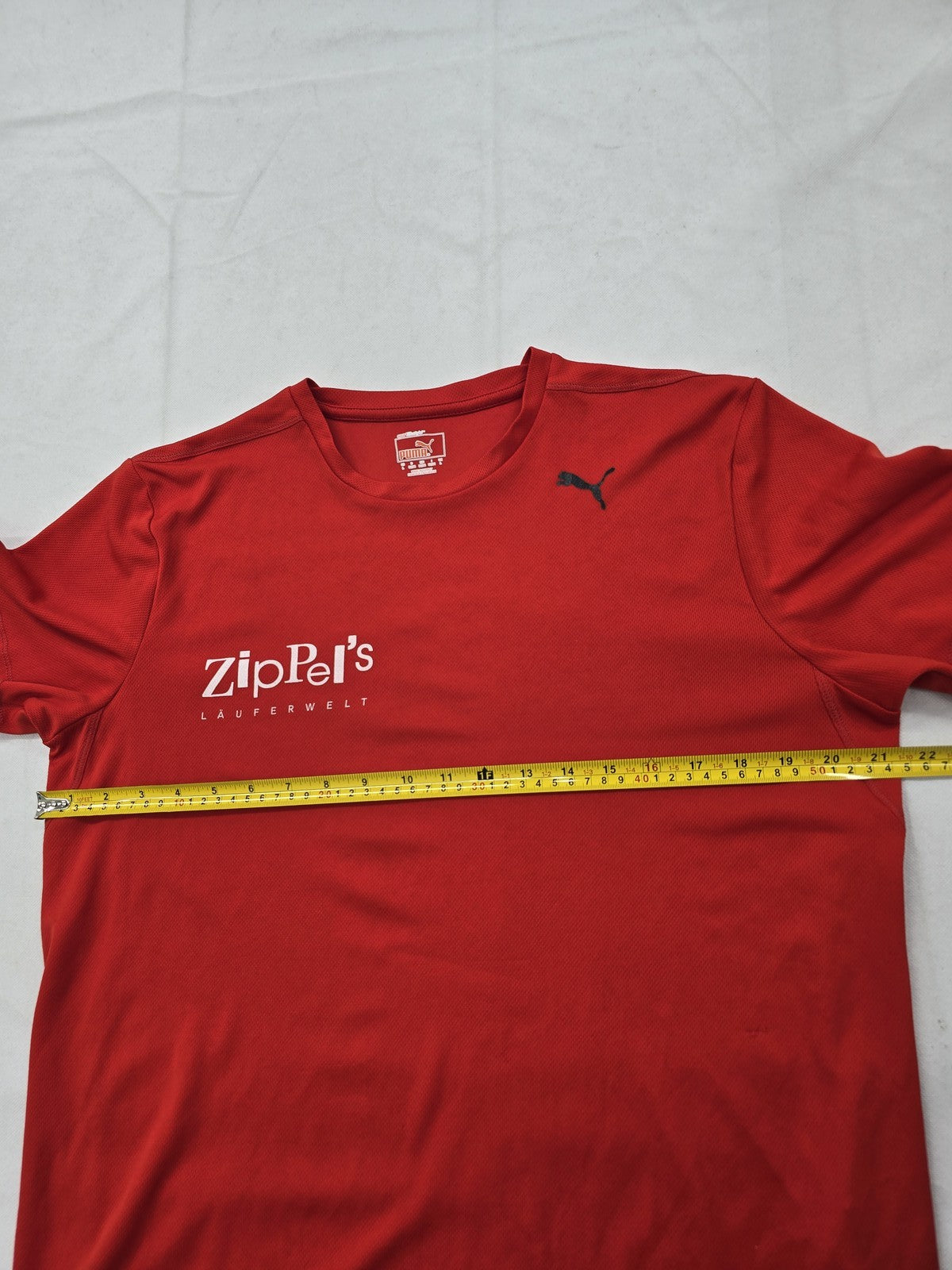 Puma Men's Red Kiel Lauf Short Sleeve Crewneck T-Shirt Size L