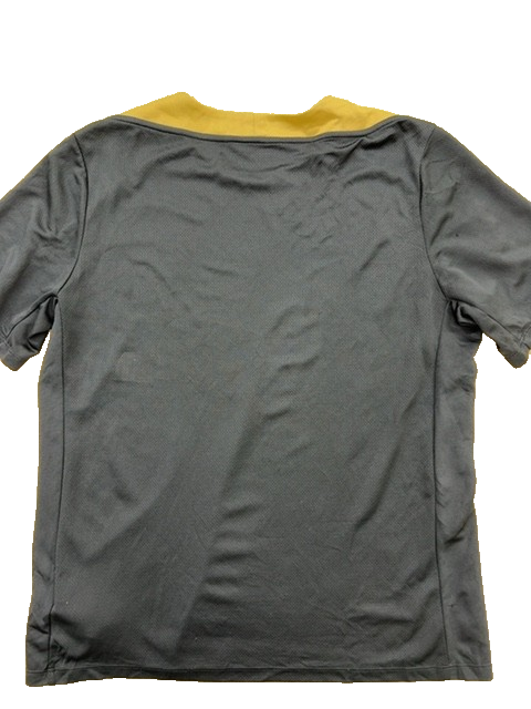 Nike Men's Navy/Gold Dri-FIT Jersey Slim Fit Short Sleeve
