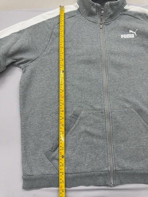 Puma Men's Gray Track Jacket Size L 846731-04 Full Zip
