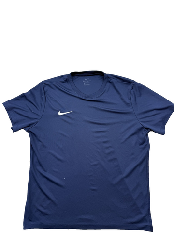 Nike Men's XL Navy Dri-FIT Athletic Short Sleeve Crew T-Shirt