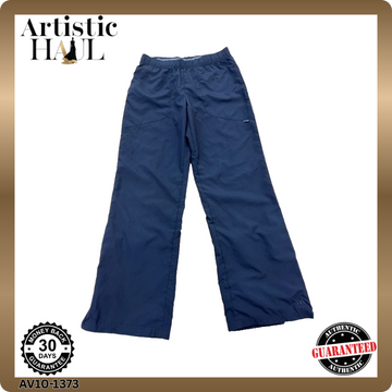 Adidas Navy Track Pants L 100% Polyester Unisex