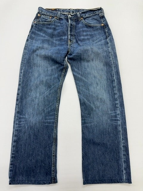 Levi Strauss Men's Blue 501 Jeans Size XX 27.56 Inseam Button Fly