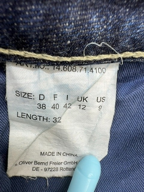 s.Oliver Women's Blue Bootcut Jeans Size 40 Inseam 32