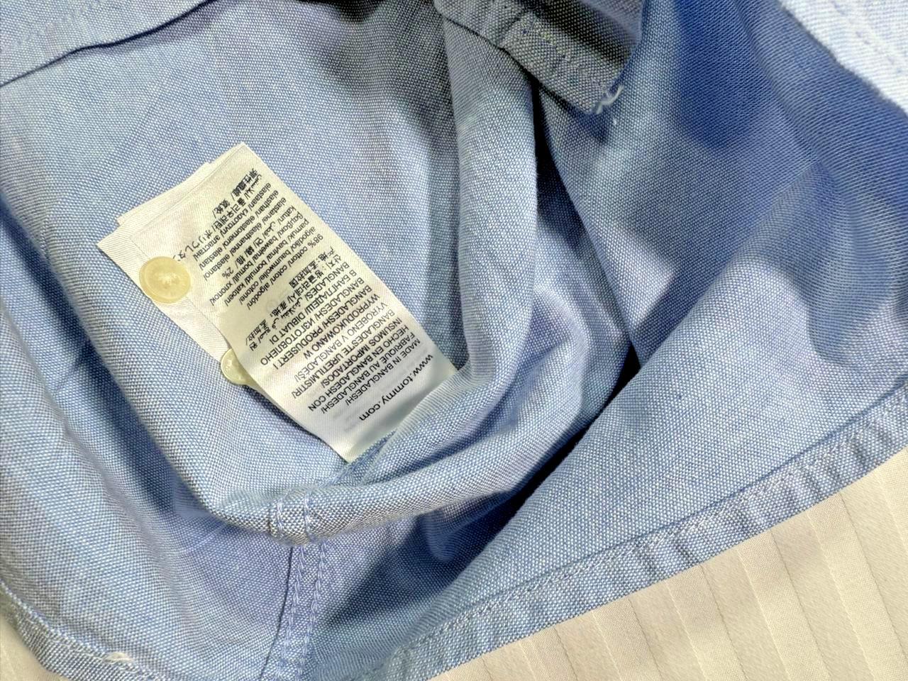 Tommy Hilfiger Men's Tjm Slim Stretch Oxford Shirt T- Size L