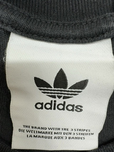 Adidas Men's Grey M Short Sleeve Logo Crewneck T-Shirt Cotton