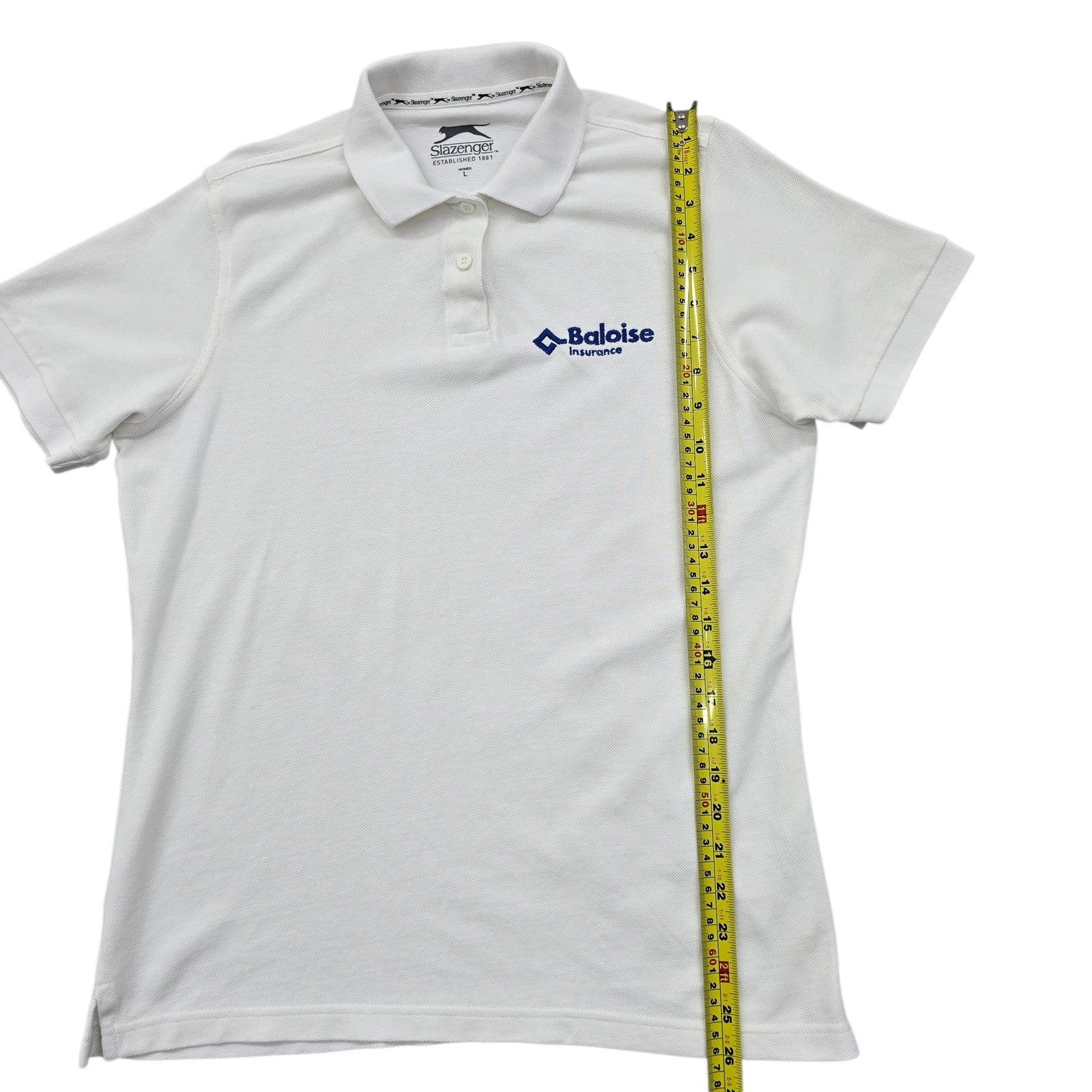 Slazenger Women White Polo Shirt size L product image 8