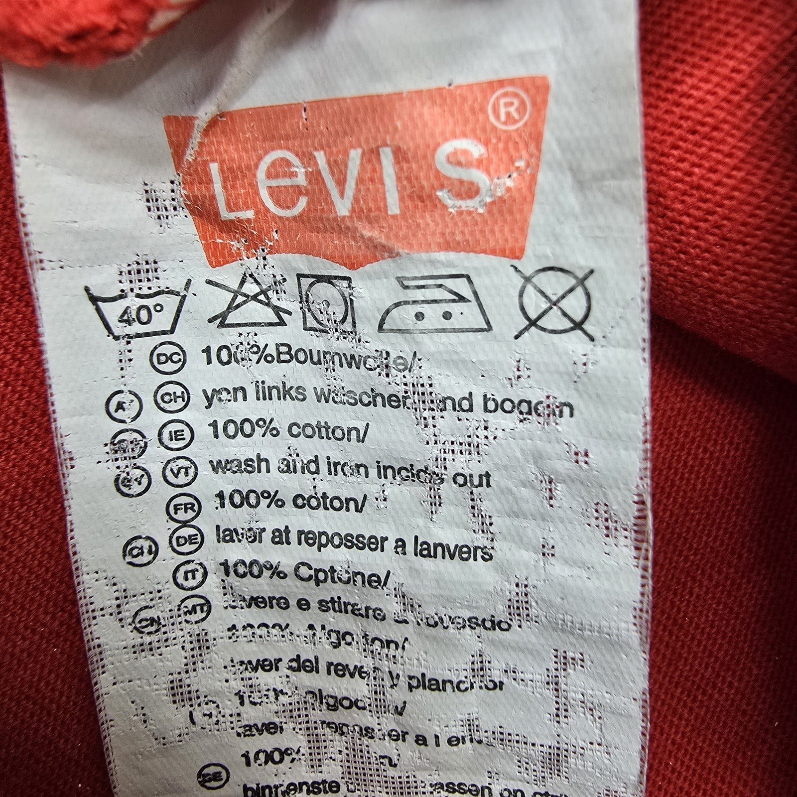 Levi's Men Red T-Shirt size XL product image 4