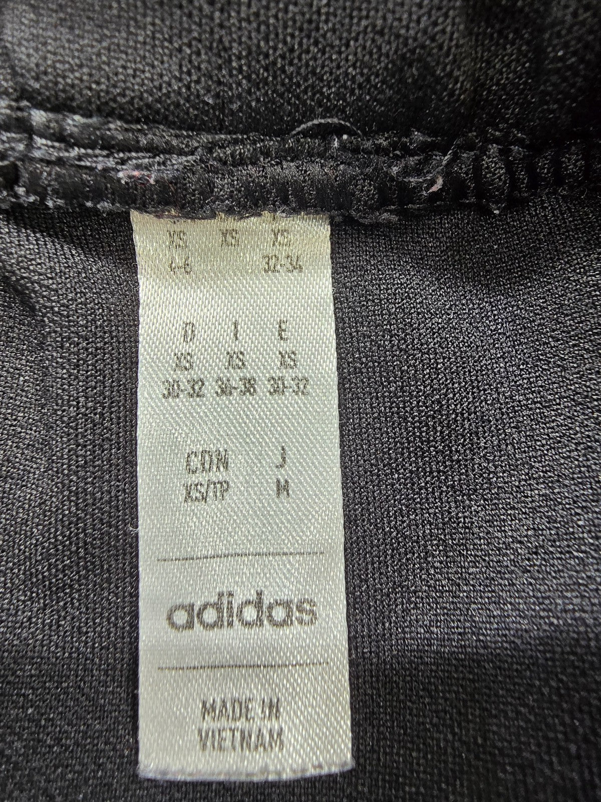 Adidas Navy Track Pants XS Elastic Waistband Zipped Pockets