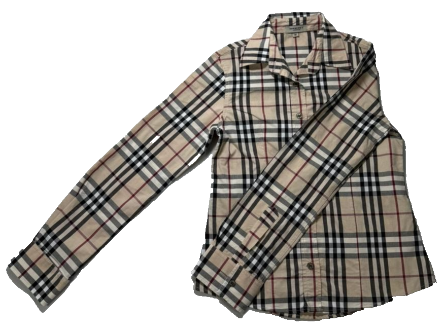 Burberry Vintage Check Button-Down Shirt For Men | Brown | Size M