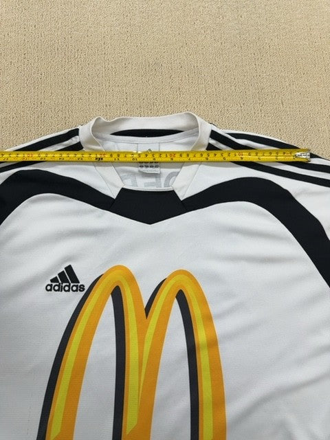Adidas Men's White Soccer Jersey 2XL USA 100% Polyester Thailand