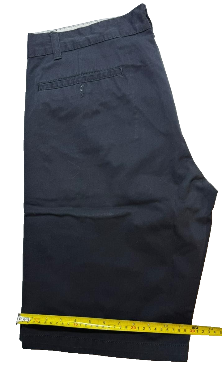 Carhartt Men's Sid Bermuda Slim Fit Cotton Twill Chino Shorts W38 Dk Blue