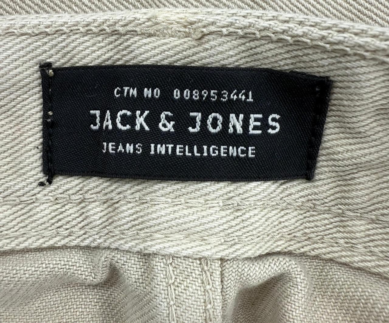 Jack & Jones Men's XL Gray Denim Regular Fit Shorts Ripped 5-Pocket
