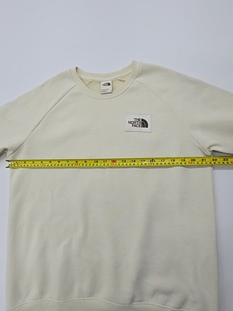 The North Face Women's Cream Pullover Crewneck Sweater Size L Excellent