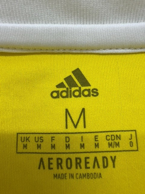 Adidas Men's Yellow VfR Bachem Jersey V-Neck M Vintage