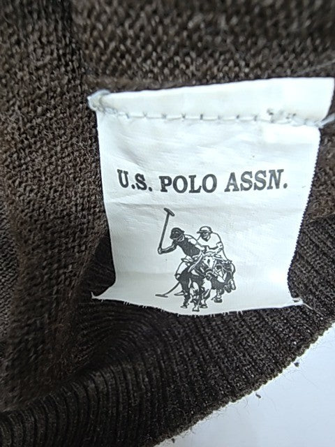 U.S. Polo Assn. Men Brown Polo Shirt size L product image 5