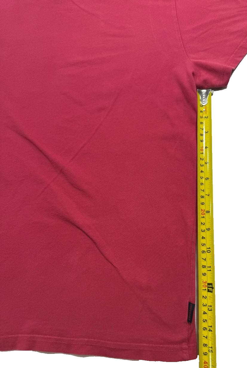 Superdry Men's Red Short Sleeve T-Shirt Embroidered Logo Size 3Xl
