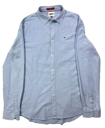 Tommy Hilfiger Men'S Tjm Slim Stretch Oxford Shirt T- Size L