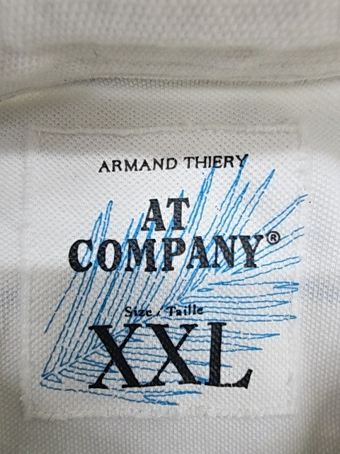 Armand Thiery Men White Polo Shirt size XXL product image 3