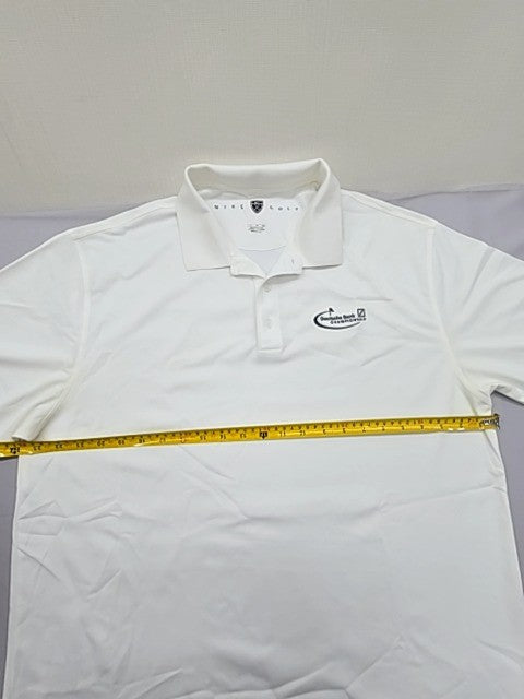Nike Golf Unisex White Short Sleeve Polo Shirt Size TG Golf Pique