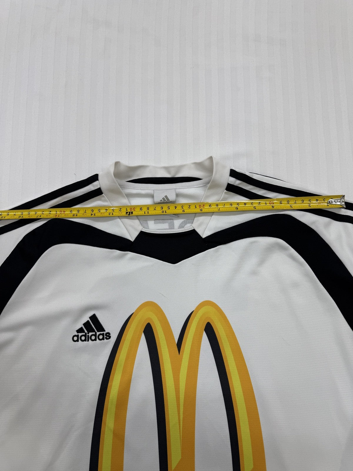 Adidas Unisex White Long Sleeve Soccer Jersey Size P Personalized 12