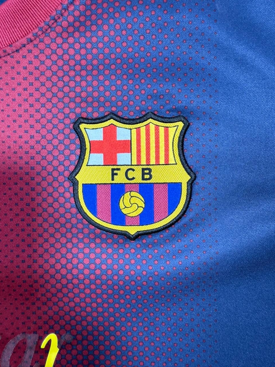 Nike Men's Fc Barcelona Home Jersey Nike Dri-FIT Size M Qatar Foundation Unicef